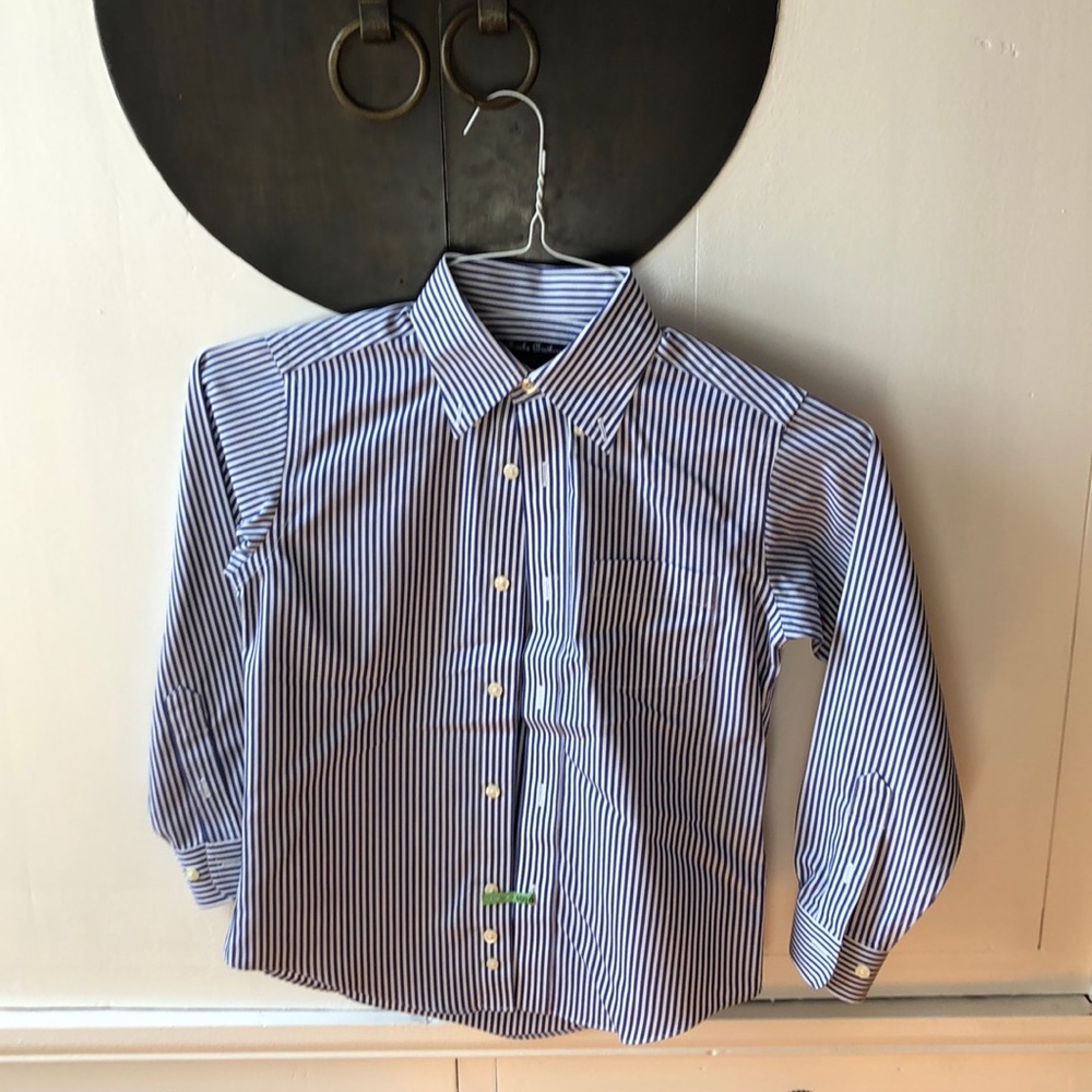 Brooke’s Brothers Boys Pin Striped Dress Shirt